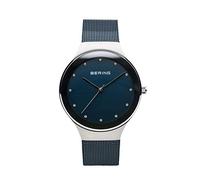 Bering Damen Quarz Uhr | Armbanduhr 34 mm Edelstahlgehäuse und Zifferblatt | Milanaisearmband | Saphierglas | 3 ATM | 12934