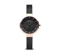 Bering Damen Solar Uhr | Armbanduhr 31 mm Edelstahlgehäuse und Zifferblatt | Milanaisearmband | Saphierglas | 5 ATM | 14631