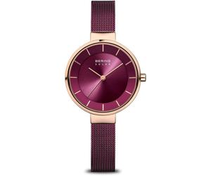 Bering Damen Uhr Armbanduhr Classic Solar - 14631-969 Meshband