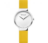 BERING Damen Uhr Quarz Movement - Max René Collection mit Silikon und Saphirglas 15531-XXX Armbandsuhren - 5 ATM, Gelb/Silber