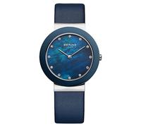 Bering Damen Uhr Armbanduhr Slim Ceramic - 11435-607 Leder