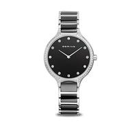 BERING Ceramic Damenuhr silber/schwarz 30434-742