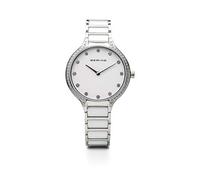 BERING Damen Uhr Quarz Movement - Ceramic Collection mit Edelstahl/Keramik und Saphirglas 30434-754 Armbandsuhren