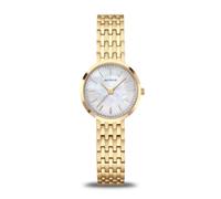 Bering Damenuhr Classic – Quarz, Edelstahl, Saphirglas, gold glänzend – 19126-734