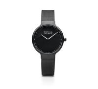 BERING Damen Uhr Quarz Movement - Max René Collection mit Edelstahl und Saphirglas 15531-XXX Armbandsuhren - 5 ATM, Schwarz/Schwarz