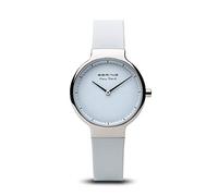 BERING Damen Uhr Quarz Movement - Max René Collection mit Silikon und Saphirglas 15531-XXX Armbandsuhren - 5 ATM, Weiß/Silber