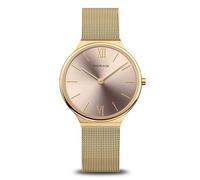 BERING Damen Uhr Quarz Movement - Ultra Slim Collection mit Edelstahl und Saphirglas 18434-336 - 3 ATM