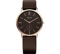 BERING Damen und Herren Uhr Quarz Movement - Classic Collection mit Kalbsleder und Saphirglas 13739-562 Armbandsuhren - 3 ATM