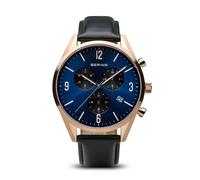 Bering Herren Armbanduhr Classic 42 mm Armband Leder 10542-567