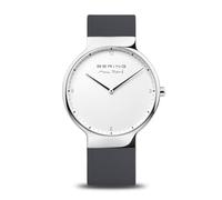 Bering Herren Quarz Uhr | Armbanduhr 40 mm Edelstahlgehäuse und Zifferblatt | Milanaisearmband | Saphierglas | 5 ATM | 15540