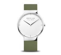 Bering Herren Quarz Uhr | Armbanduhr 40 mm Edelstahlgehäuse und Zifferblatt | Milanaisearmband | Saphierglas | 5 ATM | 15540