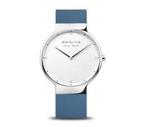 Bering Herren Quarz Uhr | Armbanduhr 40 mm Edelstahlgehäuse und Zifferblatt | Milanaisearmband | Saphierglas | 5 ATM | 15540