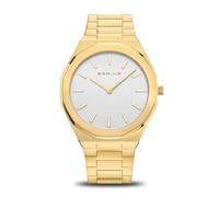 Bering Herren Armbanduhr 19641-730 Classic 45 mm Analog Quarz Edelstahl gold IP 3 ATM