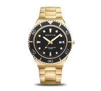 Bering Herren Quarz Uhr | Armbanduhr 43 mm Edelstahlgehäuse und Zifferblatt | Edelstahlband mit Edelstahlelementen | 10 ATM | 18940