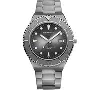 Bering Herren Quarz Uhr | Armbanduhr 43 mm Edelstahlgehäuse und Zifferblatt | Edelstahlband mit Edelstahlelementen | 10 ATM | 18940