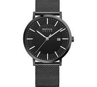 Bering Herren Solar Uhr | Armbanduhr 39 mm Edelstahlgehäuse und Zifferblatt | Milanaisearmband | Saphierglas | 10 ATM | 15439
