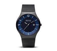 Bering Herren Solar Uhr | Armbanduhr 40 mm Edelstahlgehäuse und Zifferblatt | Milanaisearmband | Saphierglas | 5 ATM | 14440