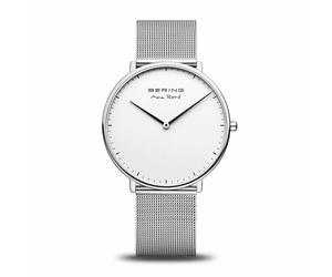 BERING Herren Uhr 15738-004 - Edelstahl Quarz-Uhr silber glänzend