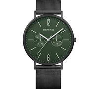 Bering Herren Uhr analog Quarz mit Milanaise-Armband 14240-128