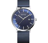 BERING Herren Uhr analog Solar mit Milanaise-Armband 15439-307