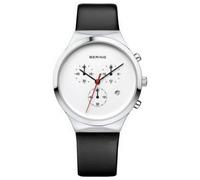 Bering Herren Uhr Armbanduhr Chronograph - 14736-404 Leder