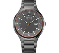 Bering Herren Uhr Armbanduhr Edelstahl grau 14442-777 Solar