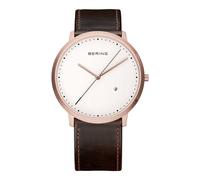 Bering Herren Uhr Armbanduhr Slim Classic - 11139-564 Leder
