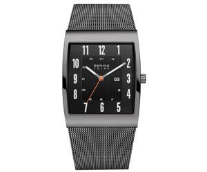 Bering Herren Uhr Armbanduhr Solar Ultra Slim 16433-377 Meshband