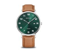 BERING Herren Uhr Quarz Movement - Titanium Collection mit Titan und Saphirglas 18640-568