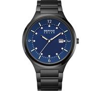Bering Herren Armbanduhr 14442-727 Slim Solar Edelstahl schwarz
