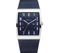 Bering Herren Armbanduhr 16433-307 Slim Solar blau