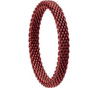 BERING Innenring schmal Edelstahl Mesh Milanaise rot 551-40-X1, Größe:8