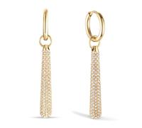 BERING Ohrringe Arctic Pavé Edelstahl Gold Glänzend