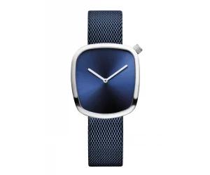BERING Pebble Damenuhr Blau (18034-307)