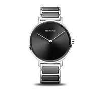 BERING Runde analoge schwarze Zifferblatt Herrenuhr 18539-742, Schwarz, Modern