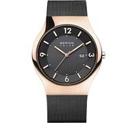 BERING Time | Slim Herren-Armbanduhr 14440-166 | 40 mm Gehäuse | Solar-Kollektion | Edelstahlarmband | Kratzfestes Saphirglas | Minimalistisch - Designed in Dänemark