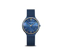 BERING Damen Uhr Quarz Movement - Ultra Slim Collection mit Edelstahl und Saphirglas 18434-397 - 3 ATM