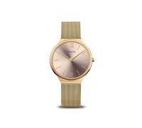 BERING Damen Uhr Quarz Movement - Ultra Slim Collection mit Edelstahl und Saphirglas 18434-336 - 3 ATM