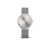 BERING Damen Analog Japanisches Quarzwerk Uhr mit Edelstahl Armband 18434-010