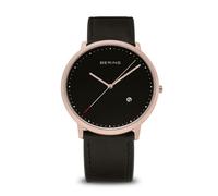 Bering unisex Armbanduhr Classic 39 mm Armband Kalbsleder 11139-462