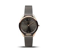 Bering Unisex Quarz Uhr | Armbanduhr 31 mm Edelstahlgehäuse und Zifferblatt | Milanaisearmband | Saphierglas | 3 ATM | 17031