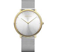 Bering Unisex Quarz Uhr | Armbanduhr 39 mm Edelstahlgehäuse und Sunray Zifferblatt | Milanaisearmband | Saphierglas | 3 ATM | 15739