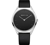 Bering Unisex Quarz Uhr | Armbanduhr 39 mm Edelstahlgehäuse und Zifferblatt | Milanaisearmband | Saphierglas | 3 ATM | 17039