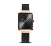 Bering Unisex Quarz Uhr | Armbanduhr 39 mm Edelstahlgehäuse und Zifferblatt | Milanaisearmband | Saphierglas | 5 ATM | 14539