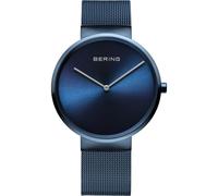 Bering Unisex Quarz Uhr | Armbanduhr 39 mm Edelstahlgehäuse und Zifferblatt | Milanaisearmband | Saphierglas | 5 ATM | 14539