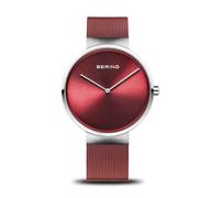 Bering Unisex Quarz Uhr | Armbanduhr 39 mm Edelstahlgehäuse und Zifferblatt | Milanaisearmband | Saphierglas | 5 ATM | 14539