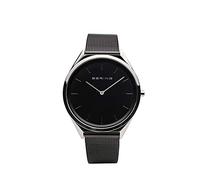 Bering Unisex Quarz Uhr | Armbanduhr 39 mm Edelstahlgehäuse und Zifferblatt | Milanaisearmband | Saphierglas | 3 ATM | 17039