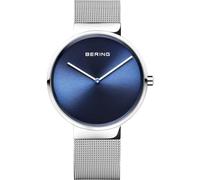 Bering Unisex Quarz Uhr | Armbanduhr 39 mm Edelstahlgehäuse und Zifferblatt | Milanaisearmband | Saphierglas | 5 ATM | 14539