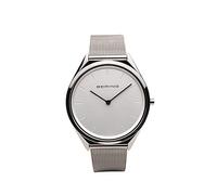 Bering Unisex Quarz Uhr | Armbanduhr 39 mm Edelstahlgehäuse und Zifferblatt | Milanaisearmband | Saphierglas | 3 ATM | 17039