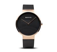 Bering Unisex Quarz Uhr | Armbanduhr 39 mm Edelstahlgehäuse und Zifferblatt | Milanaisearmband | Saphierglas | 5 ATM | 14539